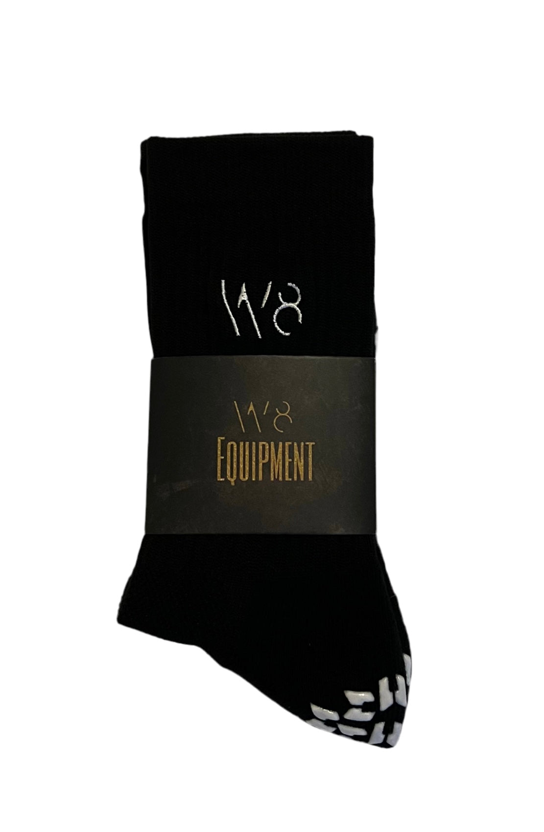 W8 Equipment Black / White Grip Socks