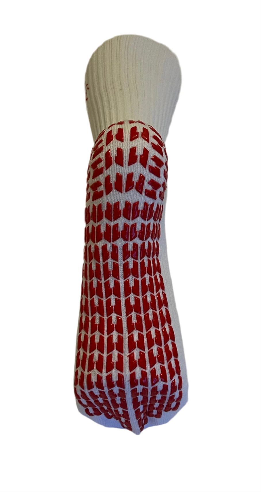 W8 Equipment White / Red Grip Socks