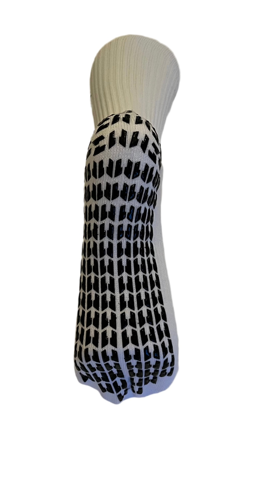W8 Equipment White / Black Grip Socks