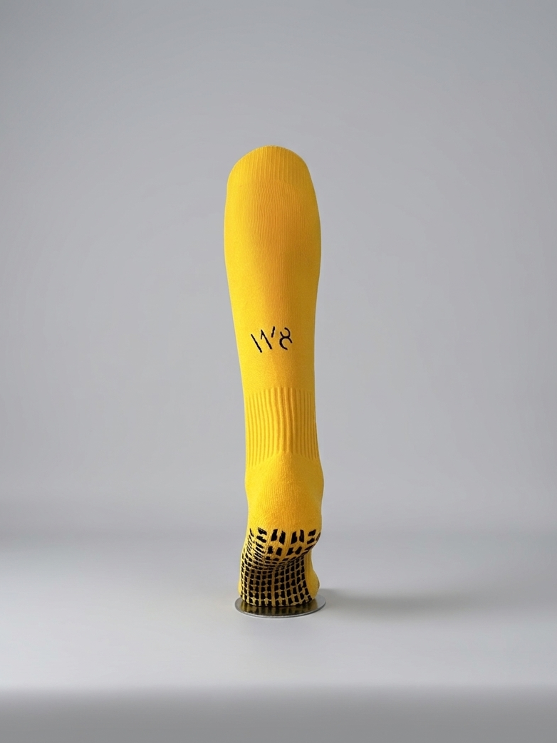 Knee Length Performance Grip Socks (Yellow / Black)