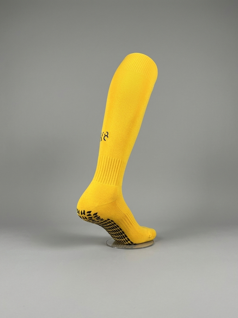 Knee Length Performance Grip Socks (Yellow / Black)