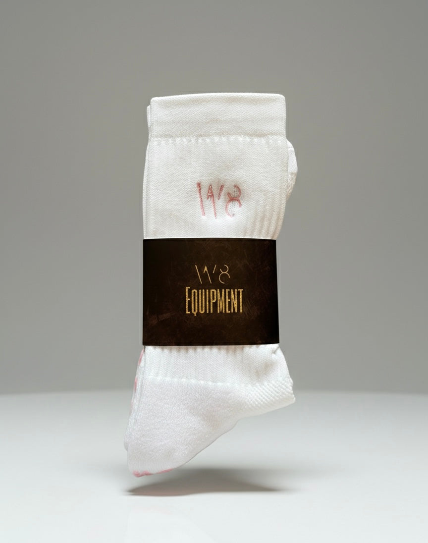 Performance Grip Socks (White/Pink)