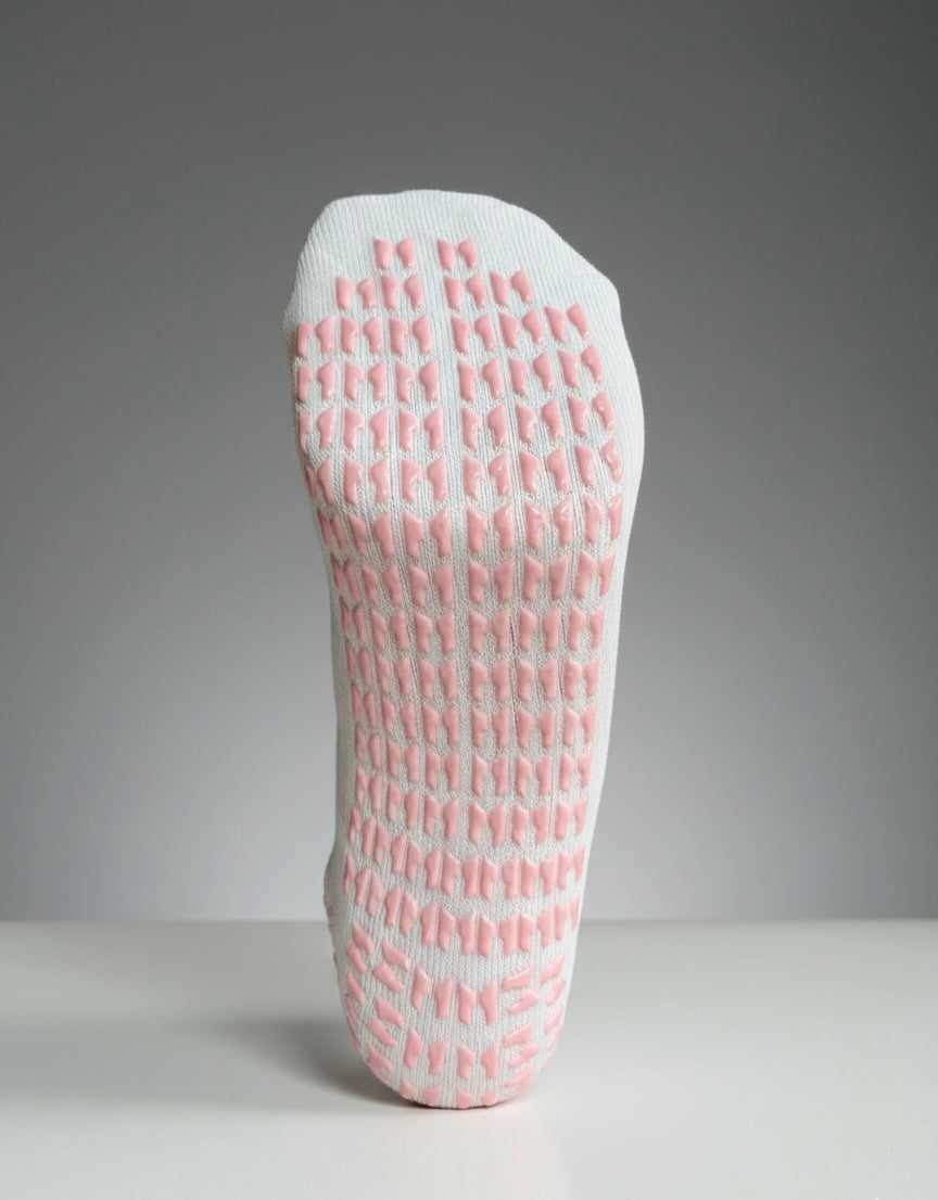 Performance Grip Socks (White/Pink)