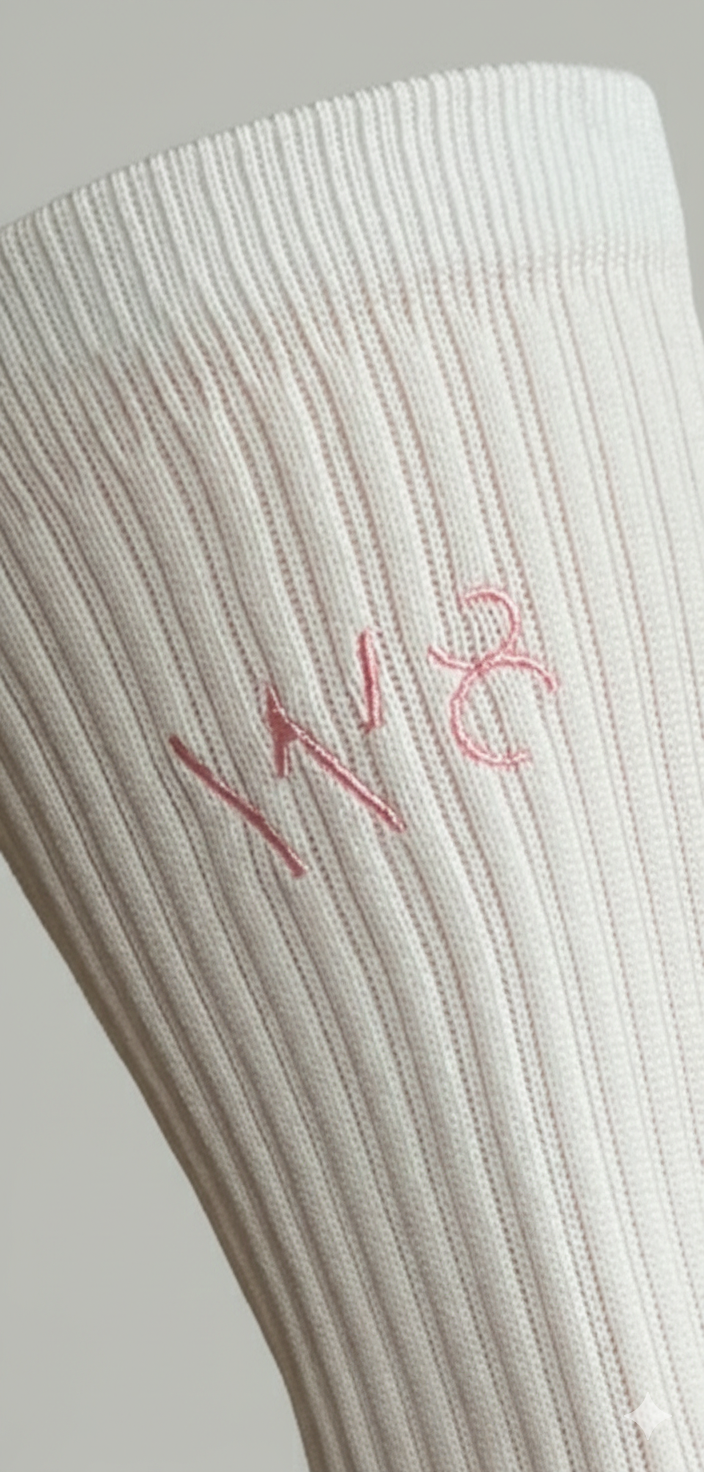 Performance Grip Socks (White/Pink)